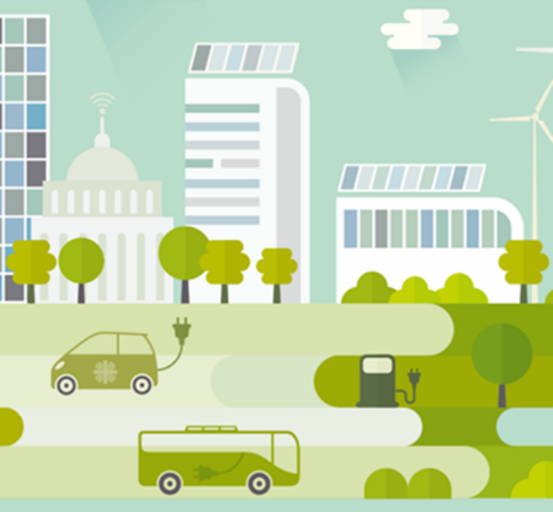 Header zum Themendossier 'Nachhaltige Mobilität'