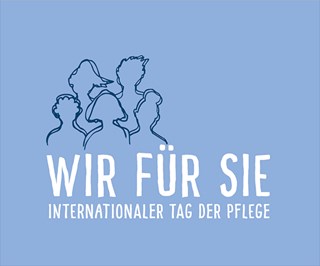 Banner zur Infoseite der Initiative 'Wir für Sie' der Landesarbeitsgemeinschaft Freie Wohlfahrtspflege NRW zum Internationalen Tag der Pflege