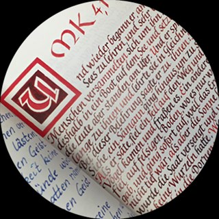 Ein Bildausschnitt aus der Caritas-Bibel des Caritasverbandes für den Kreis Mettmann