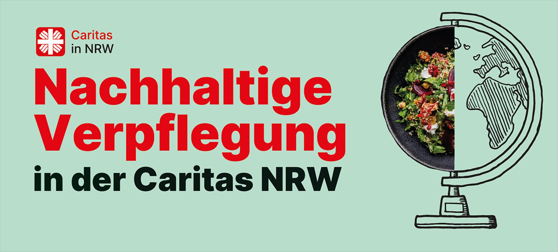 Header zum Themendossier 'Nachhaltige Verpflegung'